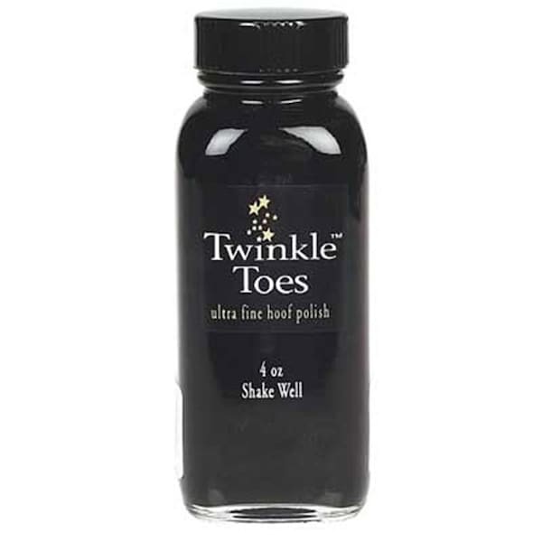 Twinkle Glitter Products TP0550 4 oz Toes Satin Hoof Polish - Black 1297-BK - main